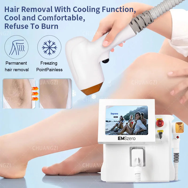 808 Alexandrite Laser Hair Removal Machine 4000W Cooling