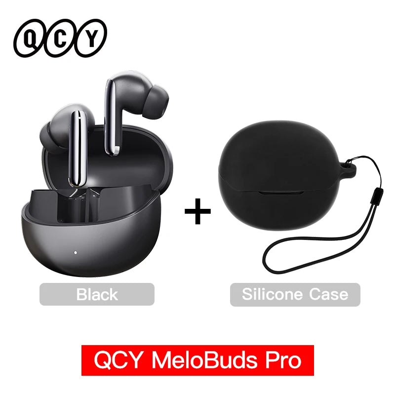 QCY MeloBuds Pro ANC Wireless Earphones 46dB Active Noise Cancellation Earbud Bluetooth 5.3 Hi-Res Audio with LDAC Headphones