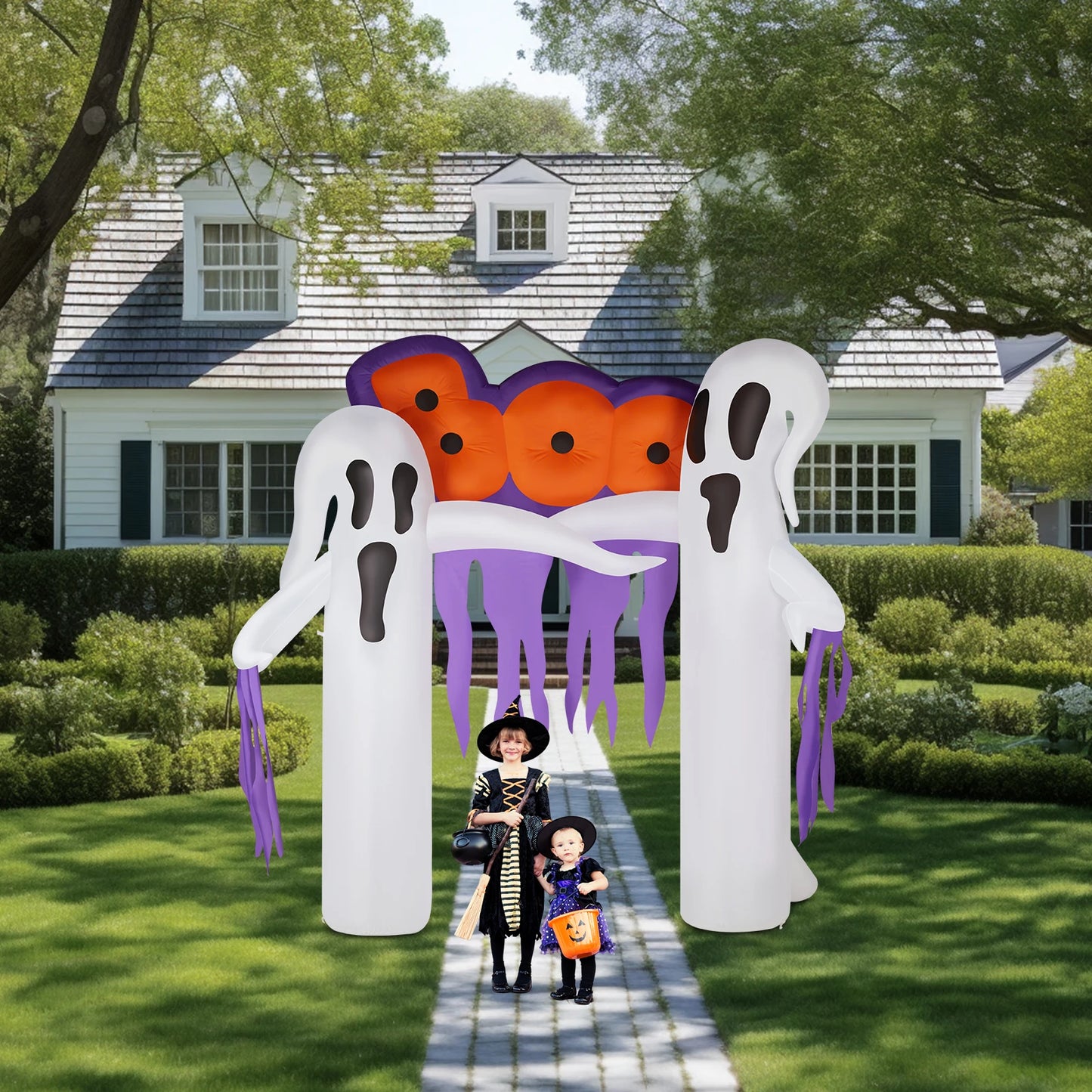 9.8ft White Ghost Yard Decoration