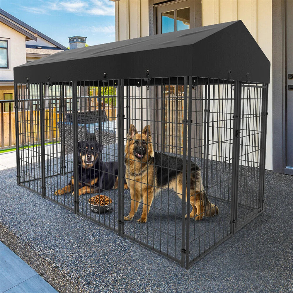 Heavy Duty Large Dog Kennel Welded Metal Playpen Enclosure