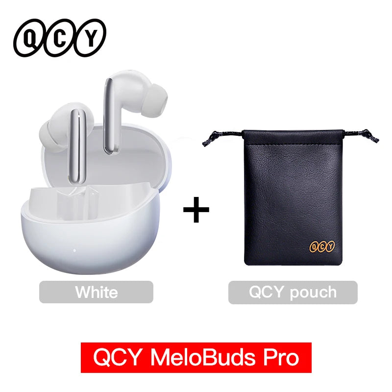 QCY MeloBuds Pro ANC Wireless Earphones 46dB Active Noise Cancellation Earbud Bluetooth 5.3 Hi-Res Audio with LDAC Headphones