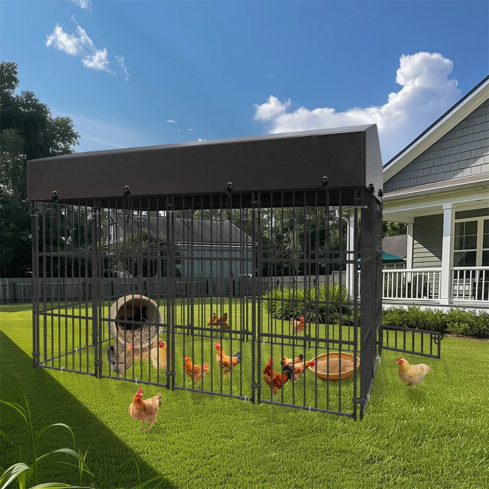 Heavy Duty Large Dog Kennel Welded Metal Playpen Enclosure