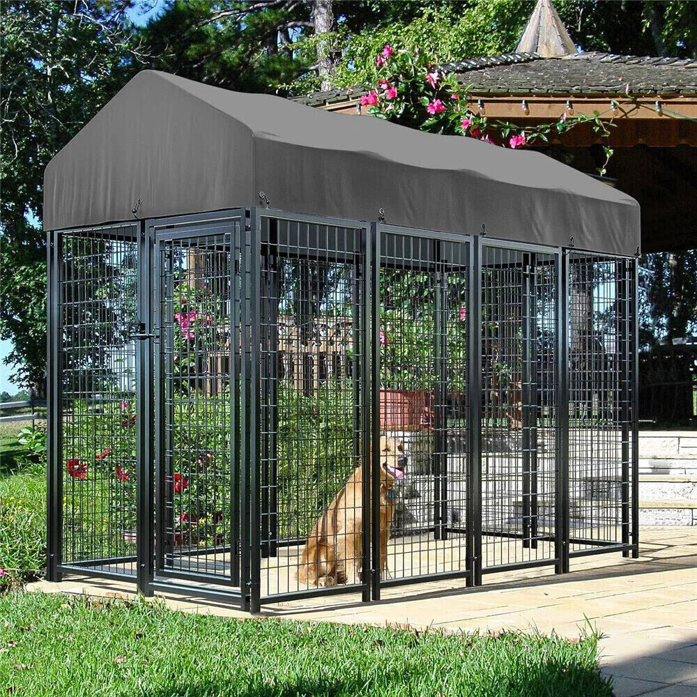 Heavy Duty Large Dog Kennel Welded Metal Playpen Enclosure