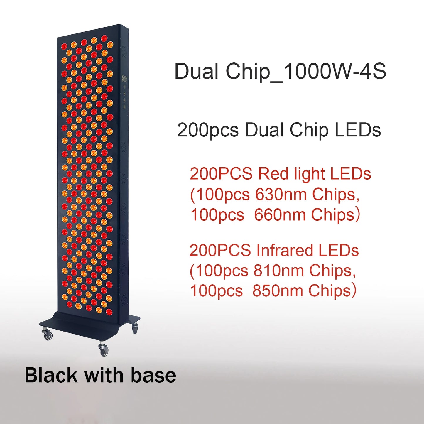 Dual Chip Red Light Therapy Panel 630nm 660nm 810nm 850nm