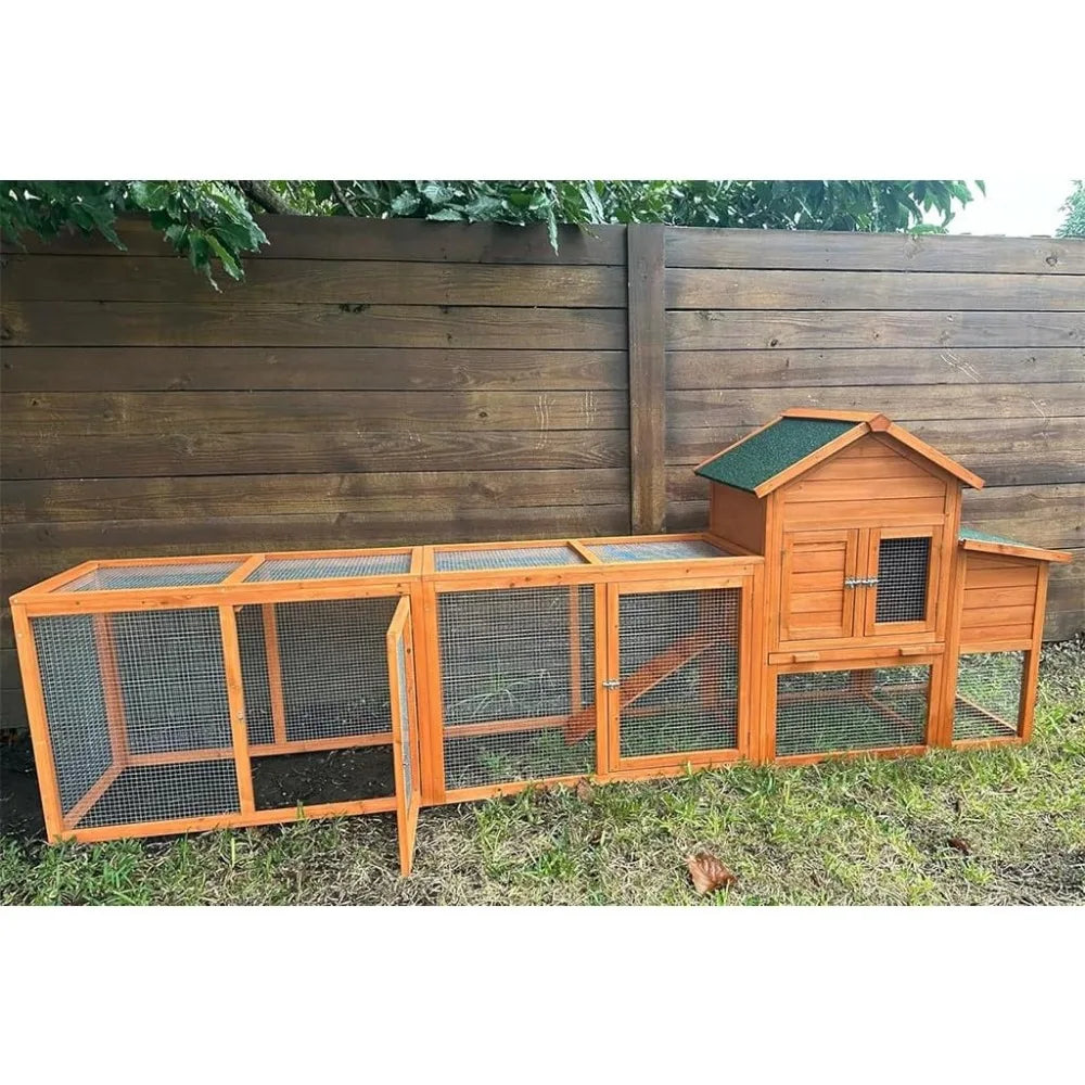 Large 122 Inch Wooden Chicken Coop For Indoor Outdoor Use