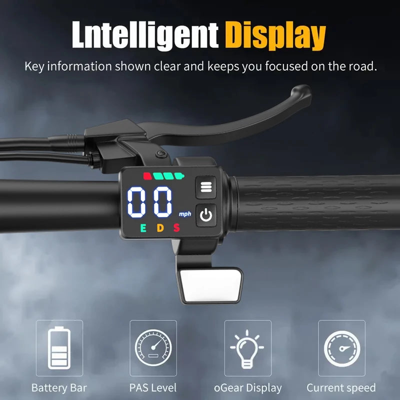 Electric Bike For Adults 48V 15Ah Removable Battery 20MPH
