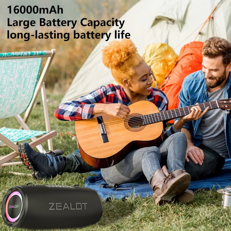 Zealot S87 Portable Bluetooth Speaker 80W IPX6 Waterproof