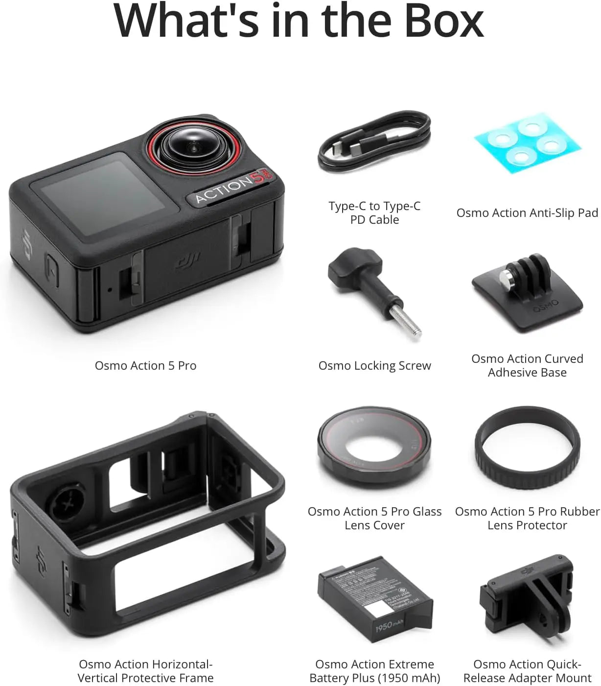 Osmo Action 5 Pro Standard Combo, Waterproof Action Camera with 1/1.3" Sensor, 4K/120fps Video, Subject Tracking
