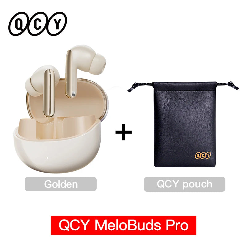 QCY MeloBuds Pro ANC Wireless Earphones 46dB Active Noise Cancellation Earbud Bluetooth 5.3 Hi-Res Audio with LDAC Headphones