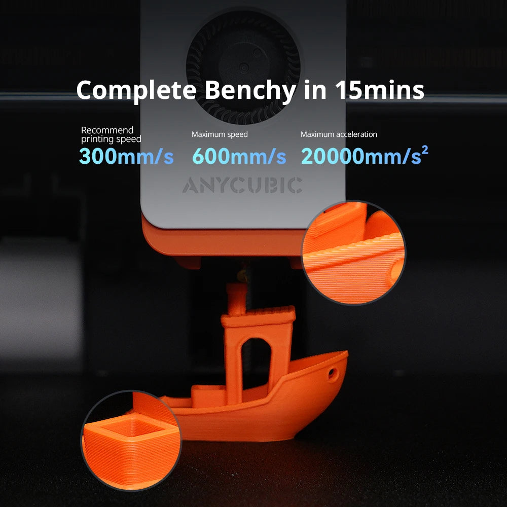 Anycubic Kobra S1 Combo AE Version Multi-Color 3D Printer Max Speed 600mm/s Core XY Stable Structure High Precision 3D Printer