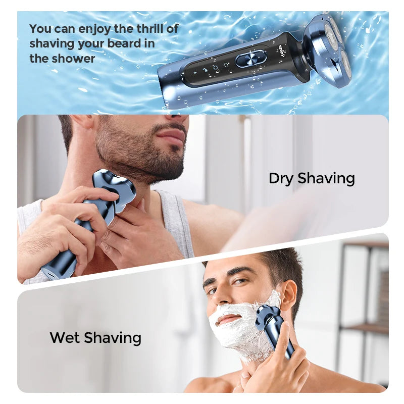 SEJOY Electric Shaver for Men Trimmer Massager and Cleanser