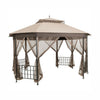 10’x 12’ Octagonal Patio Gazebo-Brown by VYSN