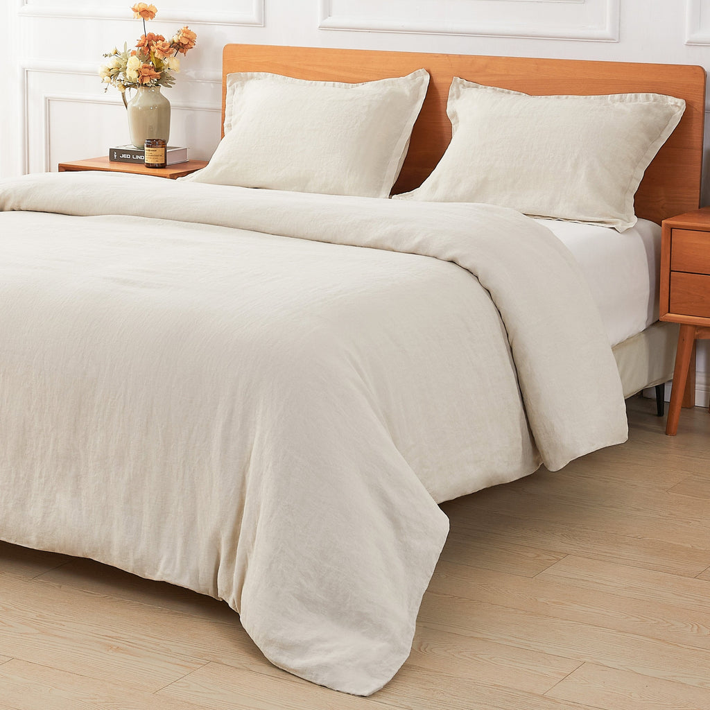 100% Linen Duvet Cover Set by Mélange Home