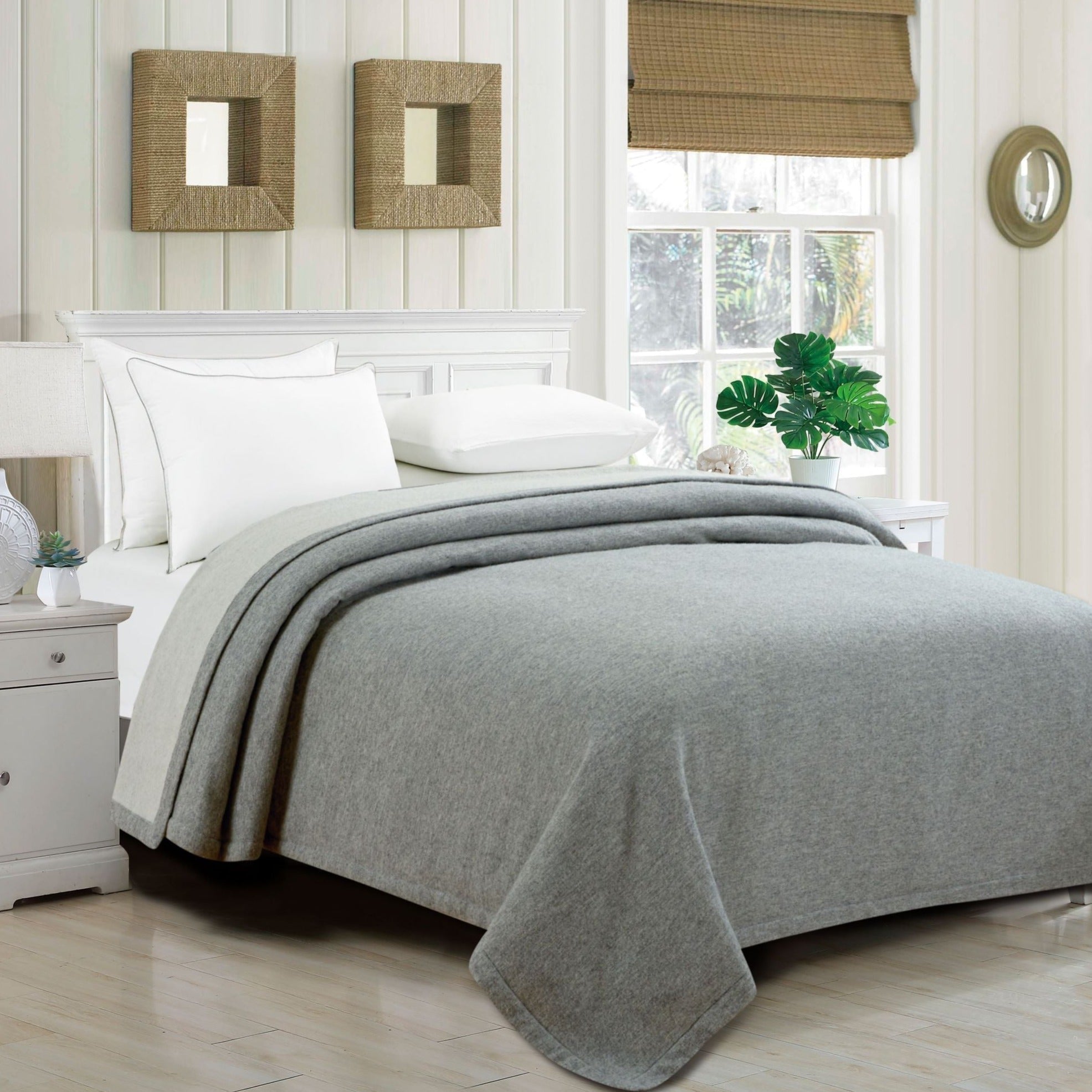 100% Merino Wool Reversible Blanket by Mélange Home