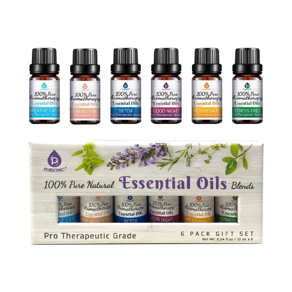 100% Pure Aromatherapy Essential Oils SixPack | DC-PURSONIC
