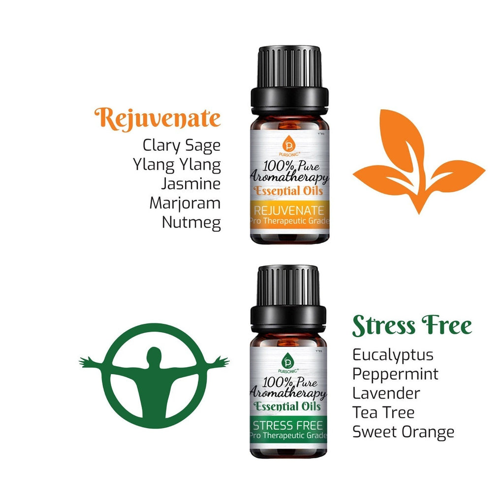 100% Pure Aromatherapy Essential Oils SixPack | DC-PURSONIC