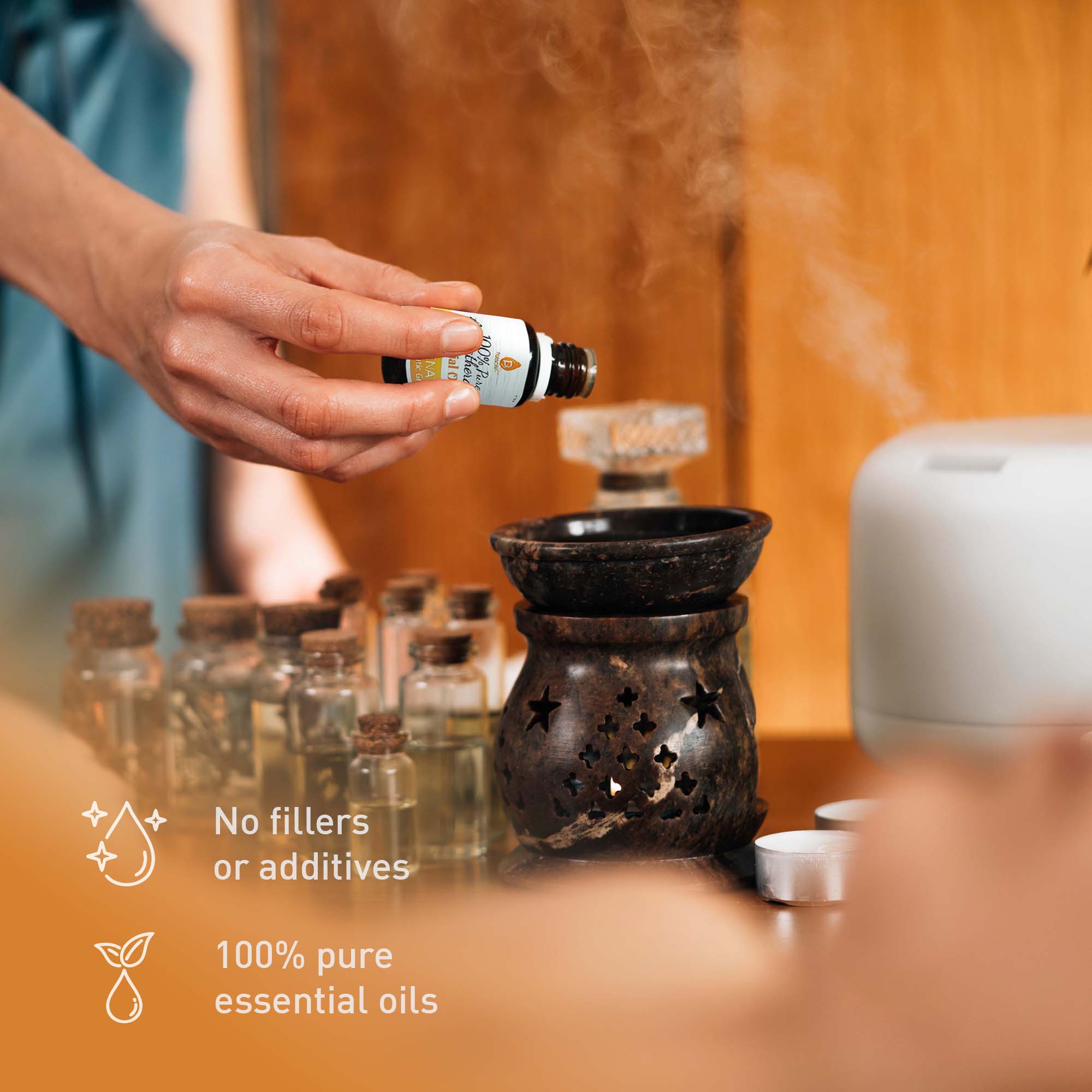 100% Pure Aromatherapy Essential Oils SixPack | DC-PURSONIC
