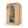 2 Person Carbon Infrared Sauna Canadian Hemlock 1700W Premium Audio by Durasage Health