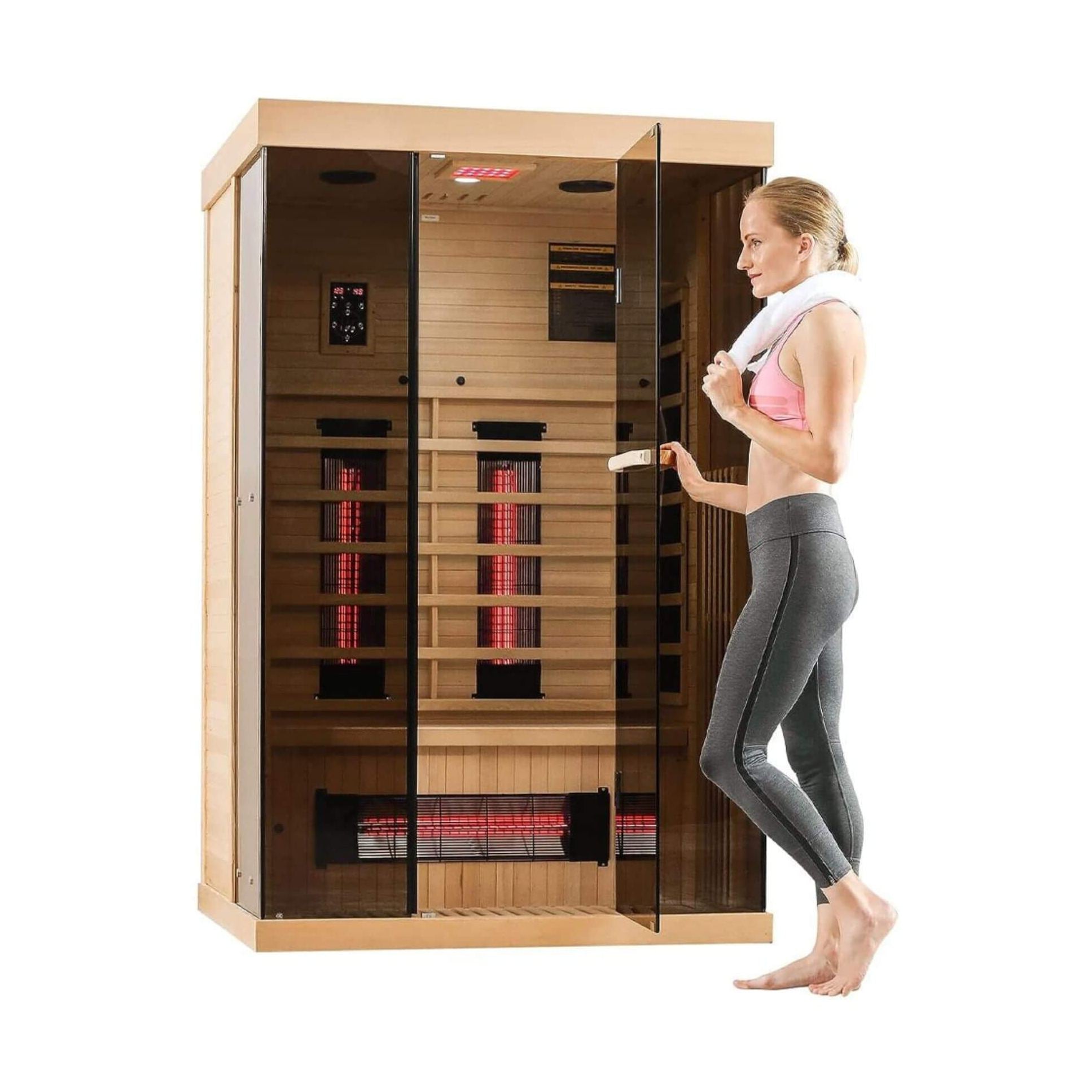 2-Person Hyperpremium Exquisitelycrafted Infrared Timberlined Sauna | SAKSBY WHOLESALE