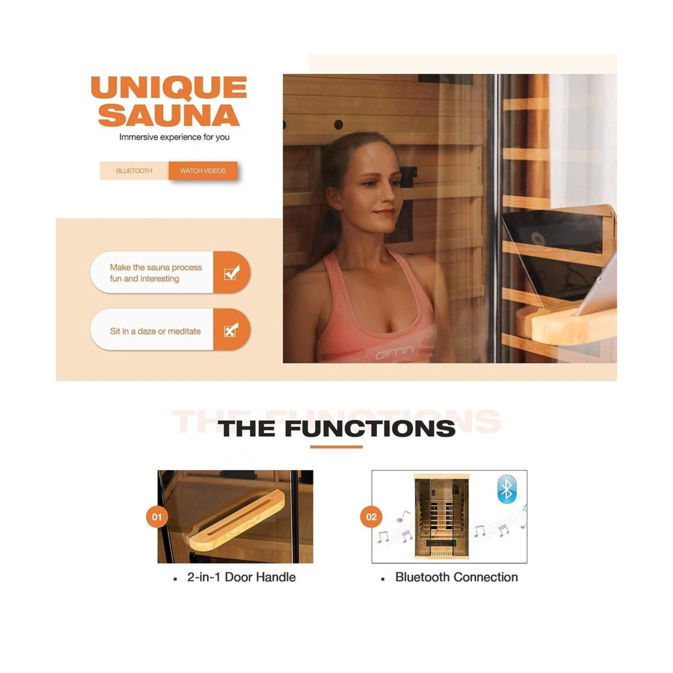 2-Person Hyperpremium Exquisitelycrafted Infrared Timberlined Sauna | SAKSBY WHOLESALE