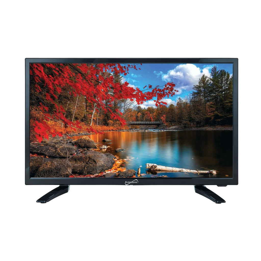 24" Supersonic 12 Volt AC/DC Widescreen LED HDTV with USB, SD Card Reader and HDMI