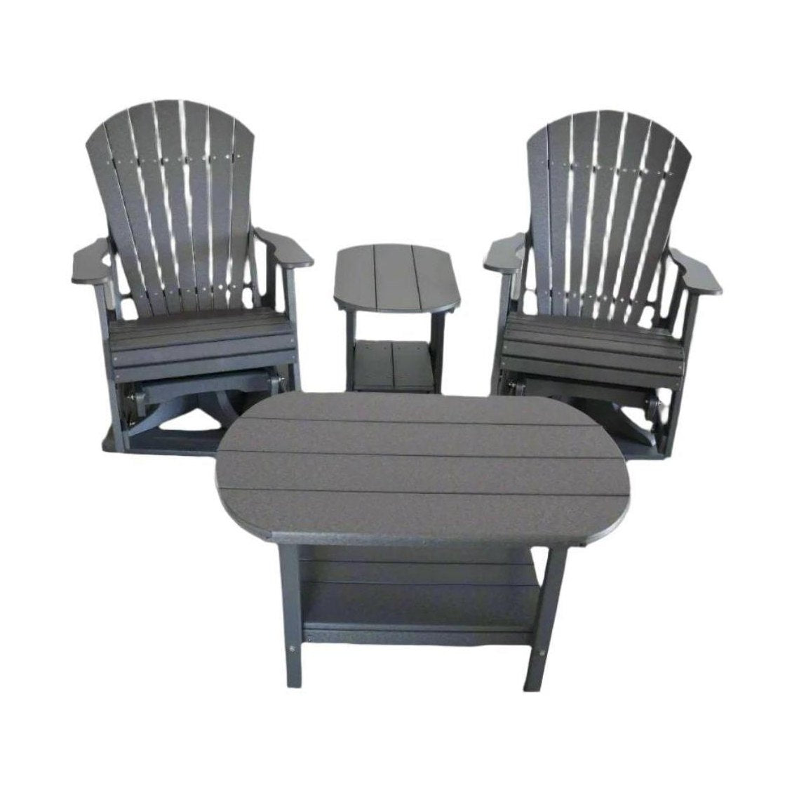 Premium Glider Adirondack Table Set | Smooth Glide Comfort by Dutch Country Patio, LLC