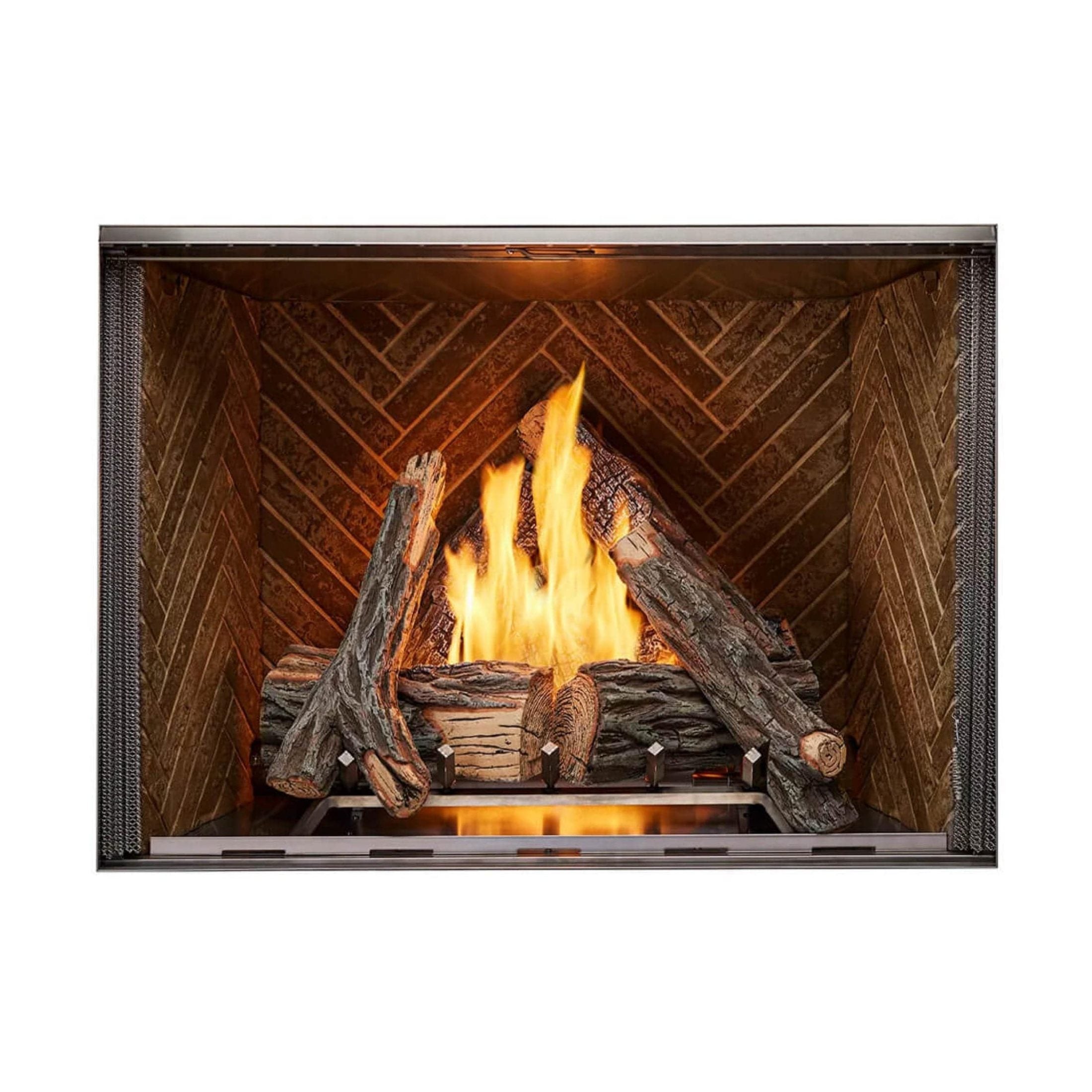 55K BTU Outdoor Weatherproof IndustrialGradeStainlessSteel GasFireplace | Durable Stainless