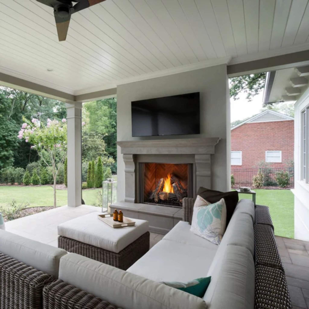 55K BTU Outdoor Weatherproof IndustrialGradeStainlessSteel GasFireplace | Durable Stainless