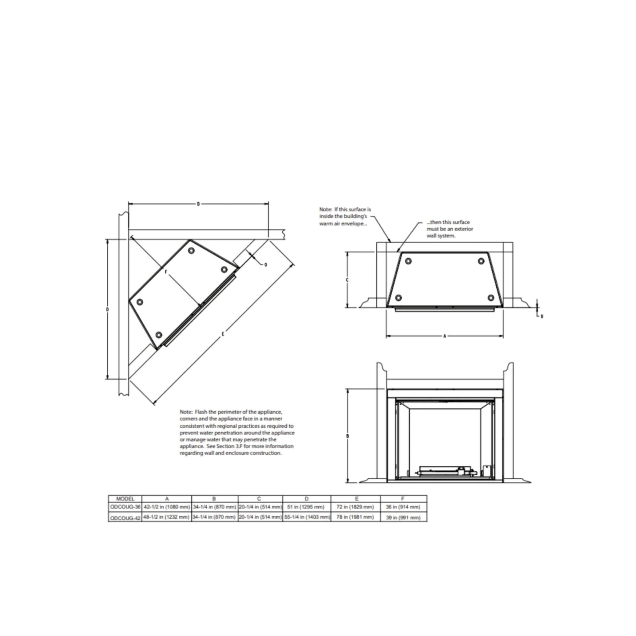 55K BTU Outdoor Weatherproof IndustrialGradeStainlessSteel GasFireplace | Durable Stainless