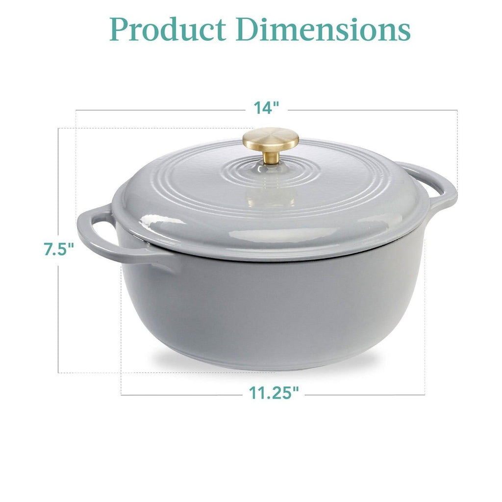 Enamel Cast Iron Dutch Oven For Everyday Home Cooking by HomePacific