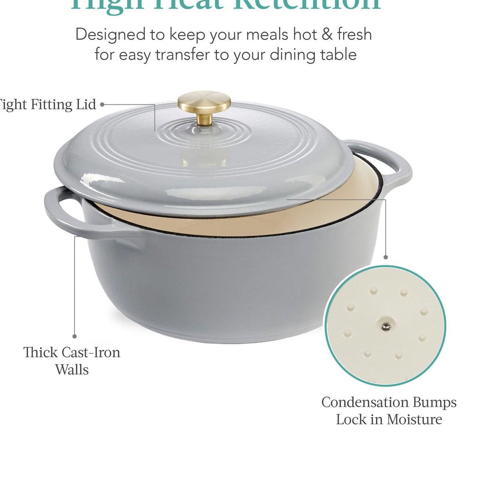 Enamel Cast Iron Dutch Oven For Everyday Home Cooking by HomePacific