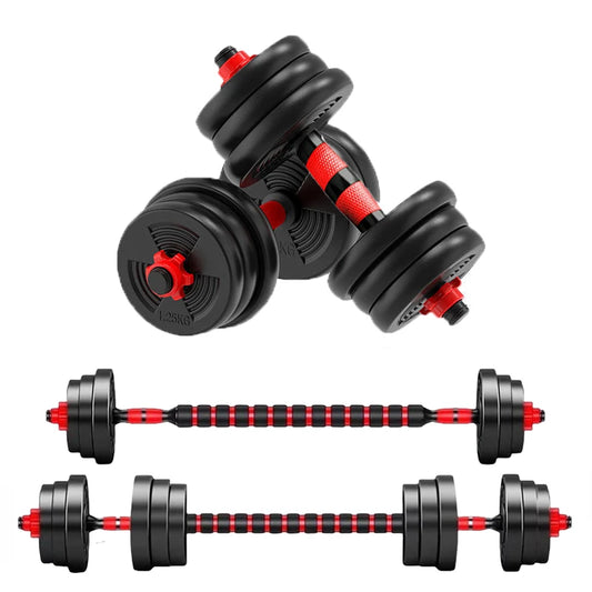 5 To 44 Lbs Adjustable Dumbbell To Barbell Set Anti Slip