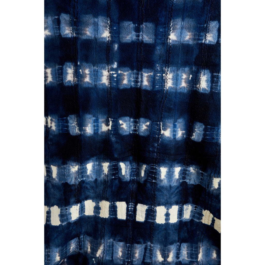 Adire Tye-Dye Lightweight Wool Throw Blanket