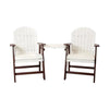 Adirondack Tete-a-Tete Set Dining Heights | Durable Woodgrain Poly Construction by Dutch Country Patio, LLC