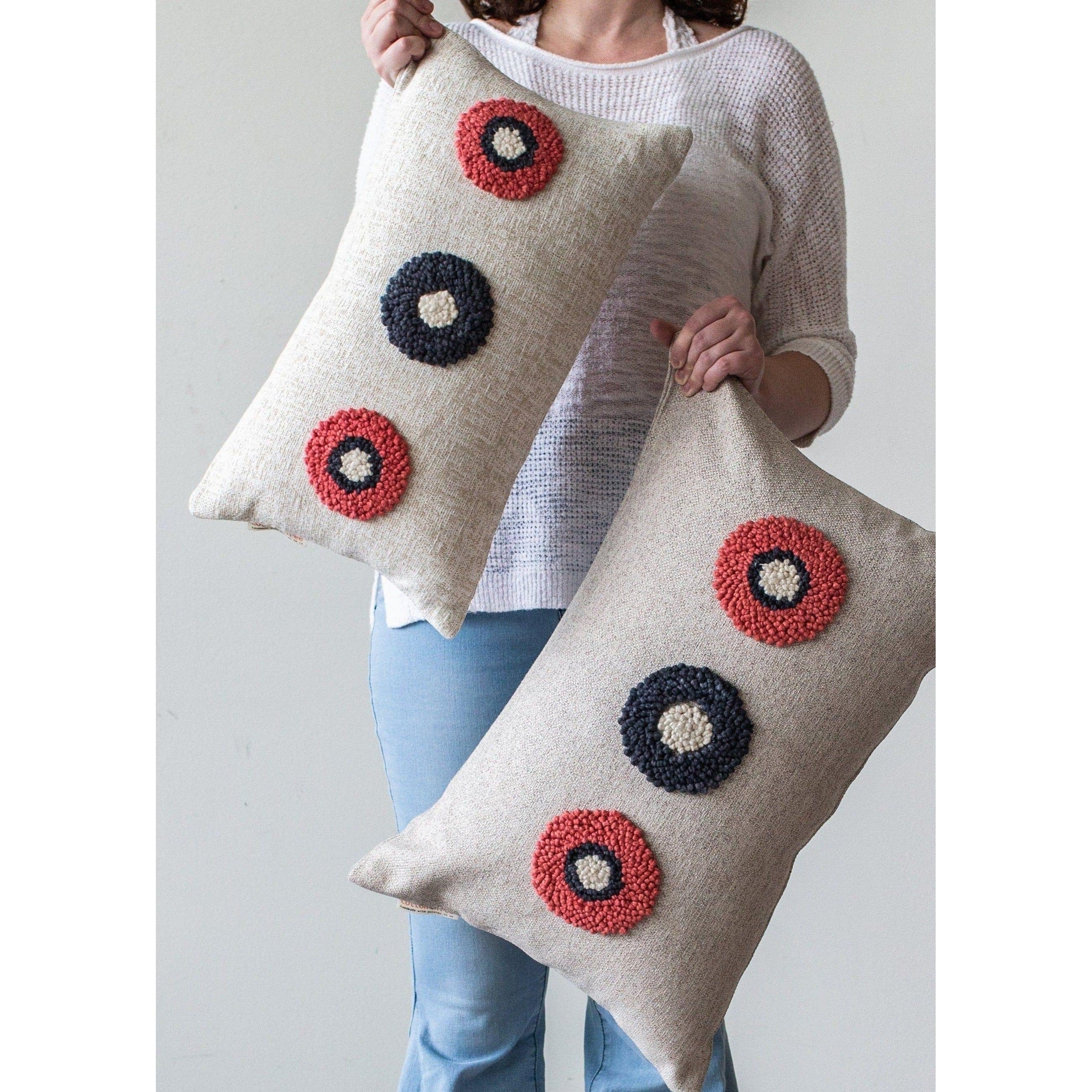 AfriScandi Circles Throw Pillow