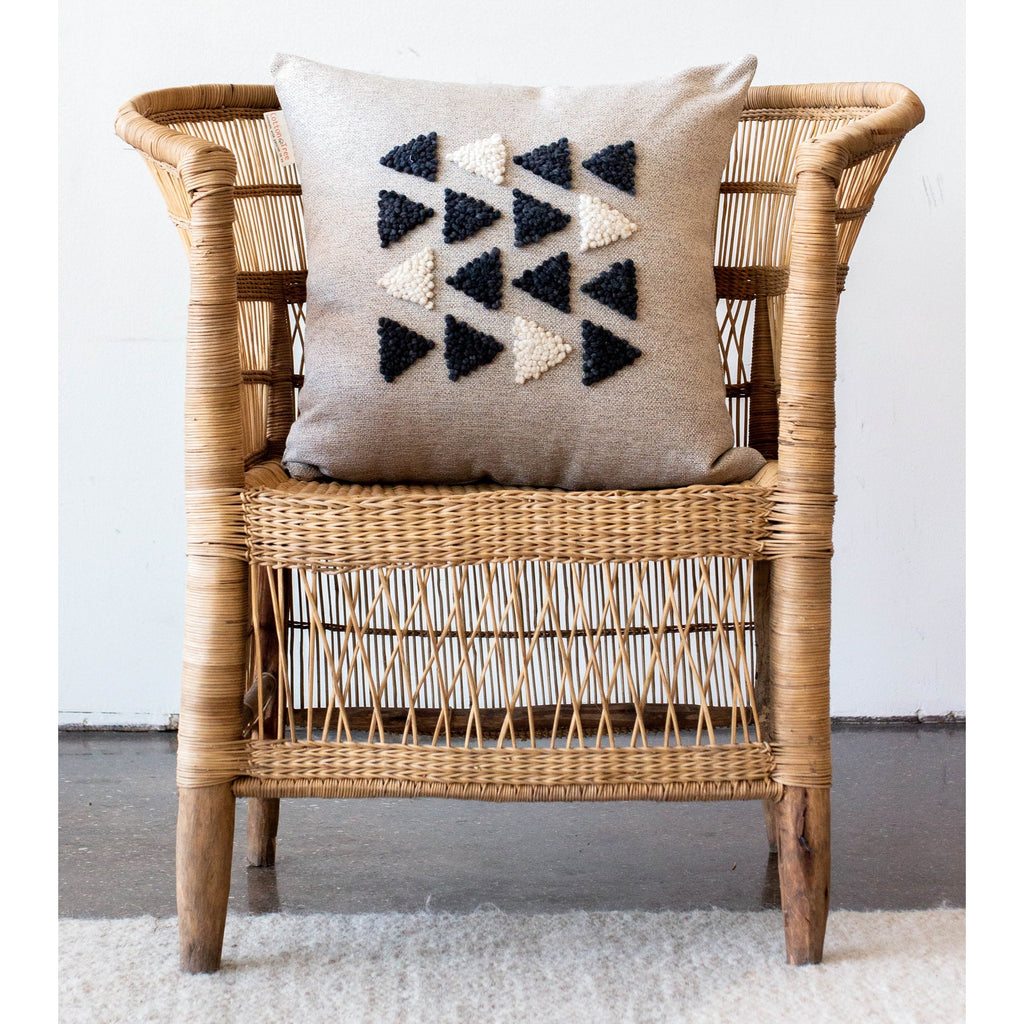 AfriScandi Harvest Wool + Cotton Throw Pillow