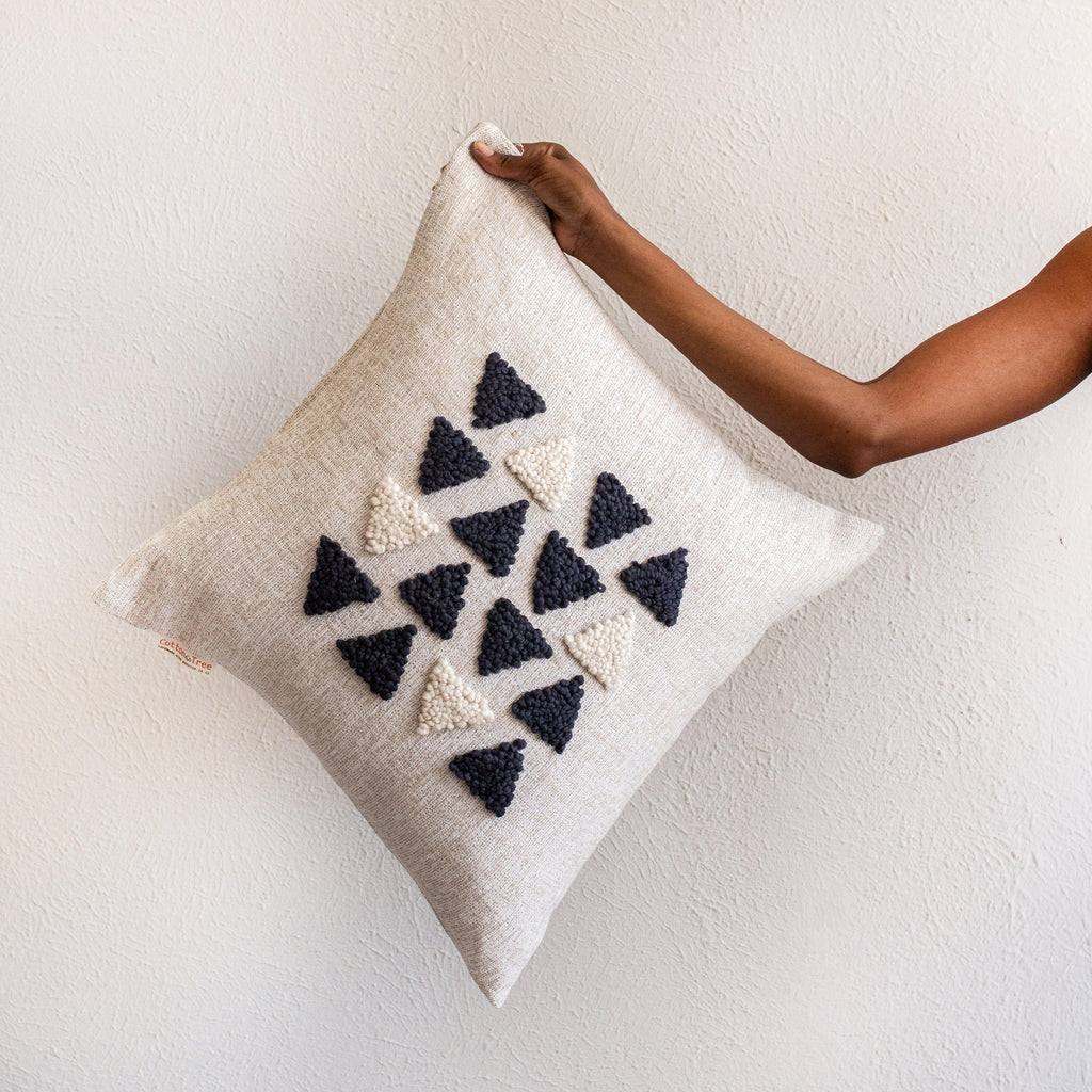 AfriScandi Harvest Wool + Cotton Throw Pillow