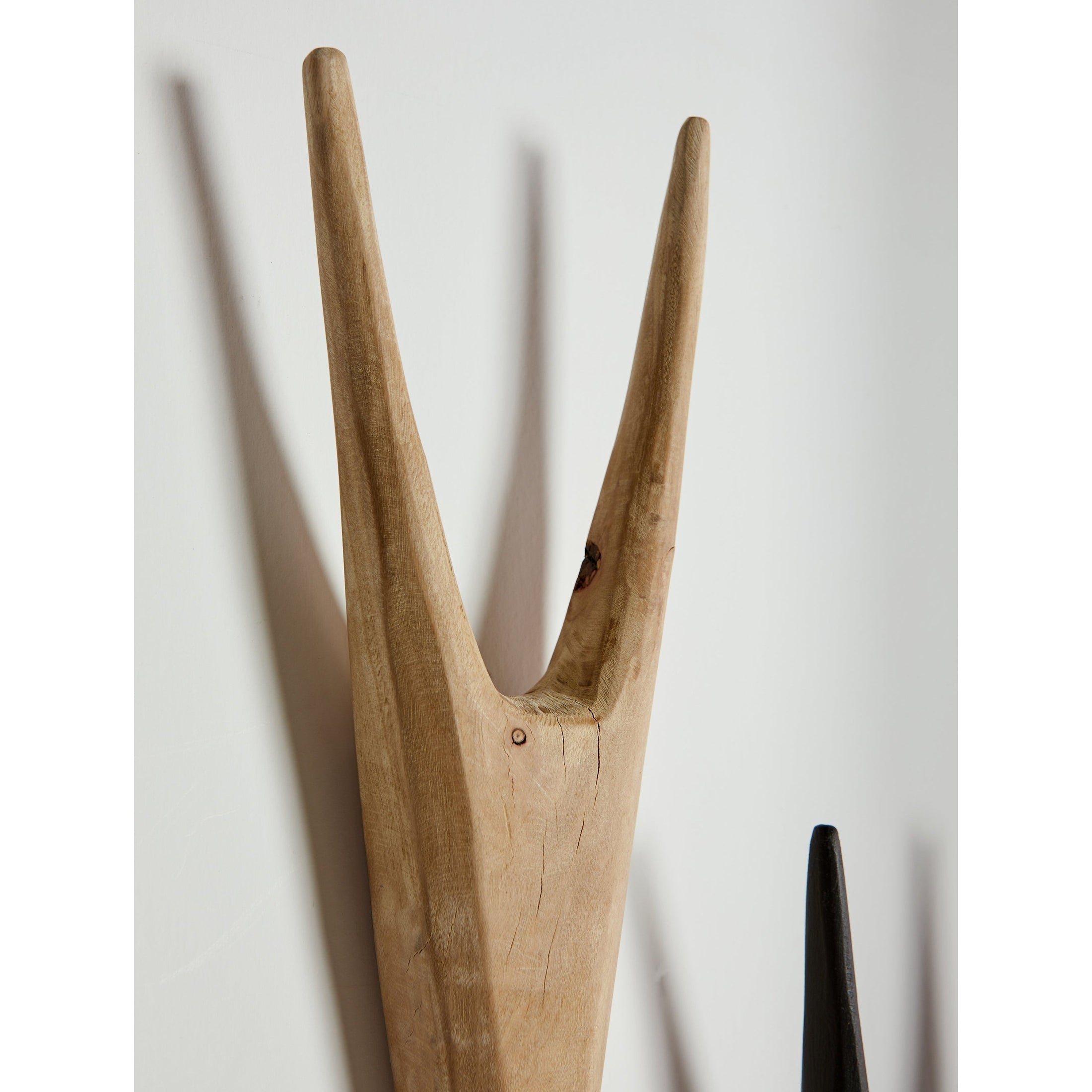 African Antelope Wood Bokkie Head Wall Sculpture