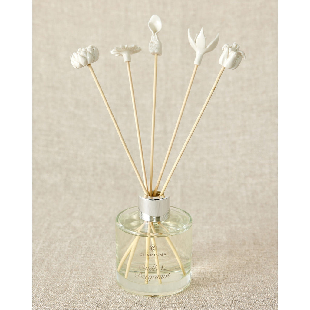 African Flowers Bamboo Diffuser Set