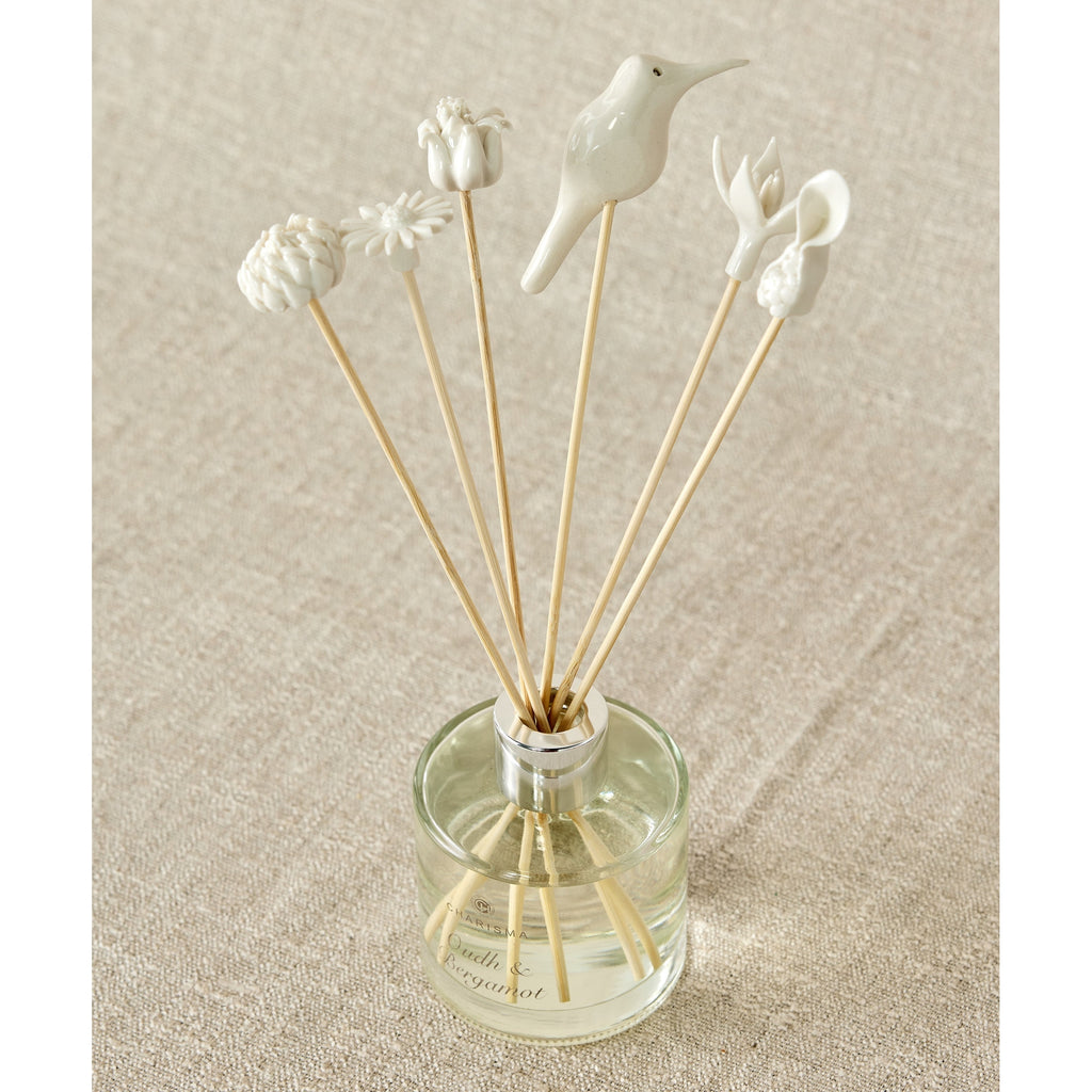 African Flowers Bamboo Diffuser Set