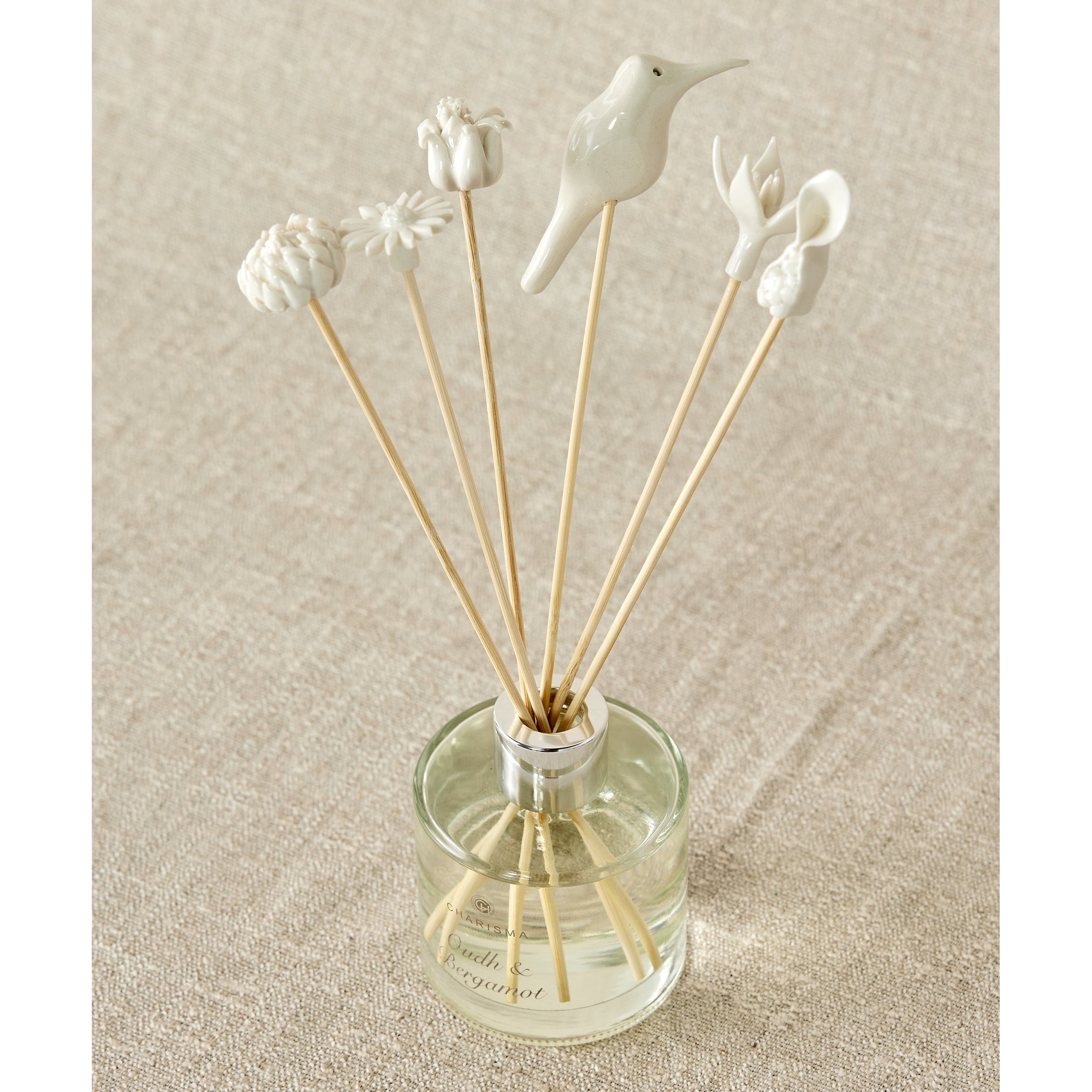 African Flowers Bamboo Diffuser Set