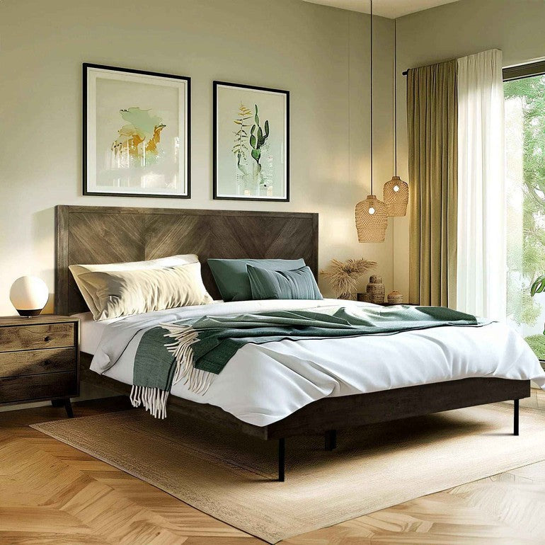 Alander Solid Wood Bed Frame
