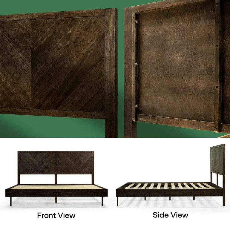 Alander Solid Wood Bed Frame