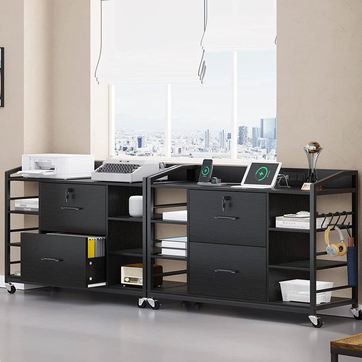 All In One Printer Stand | Improves Office Organization by HomePacific