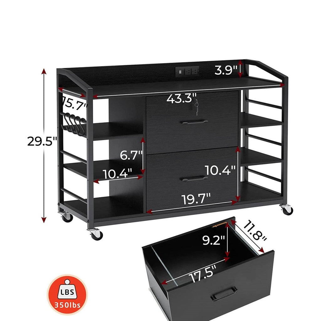 All In One Printer Stand | Improves Office Organization by HomePacific