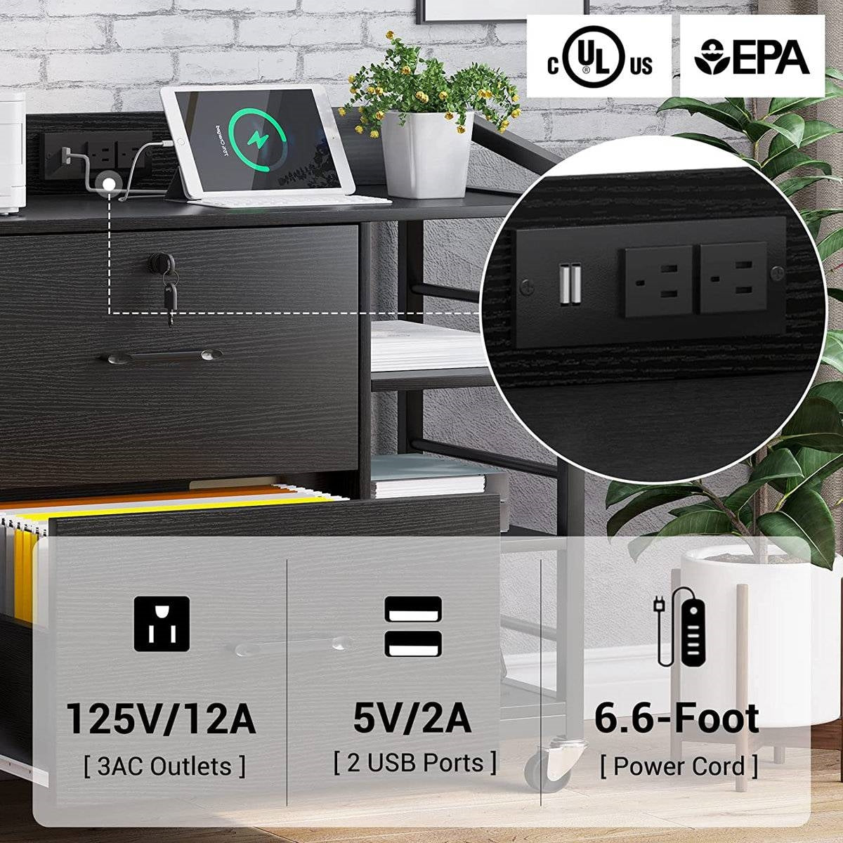 All In One Printer Stand | Improves Office Organization by HomePacific