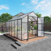[08X12FT] All-Season Outdoor Backyard Polycarbonate Greenhouse With Raised Base And Aluminum Frame (SAK78614) by SAKSBY WHOLESALE