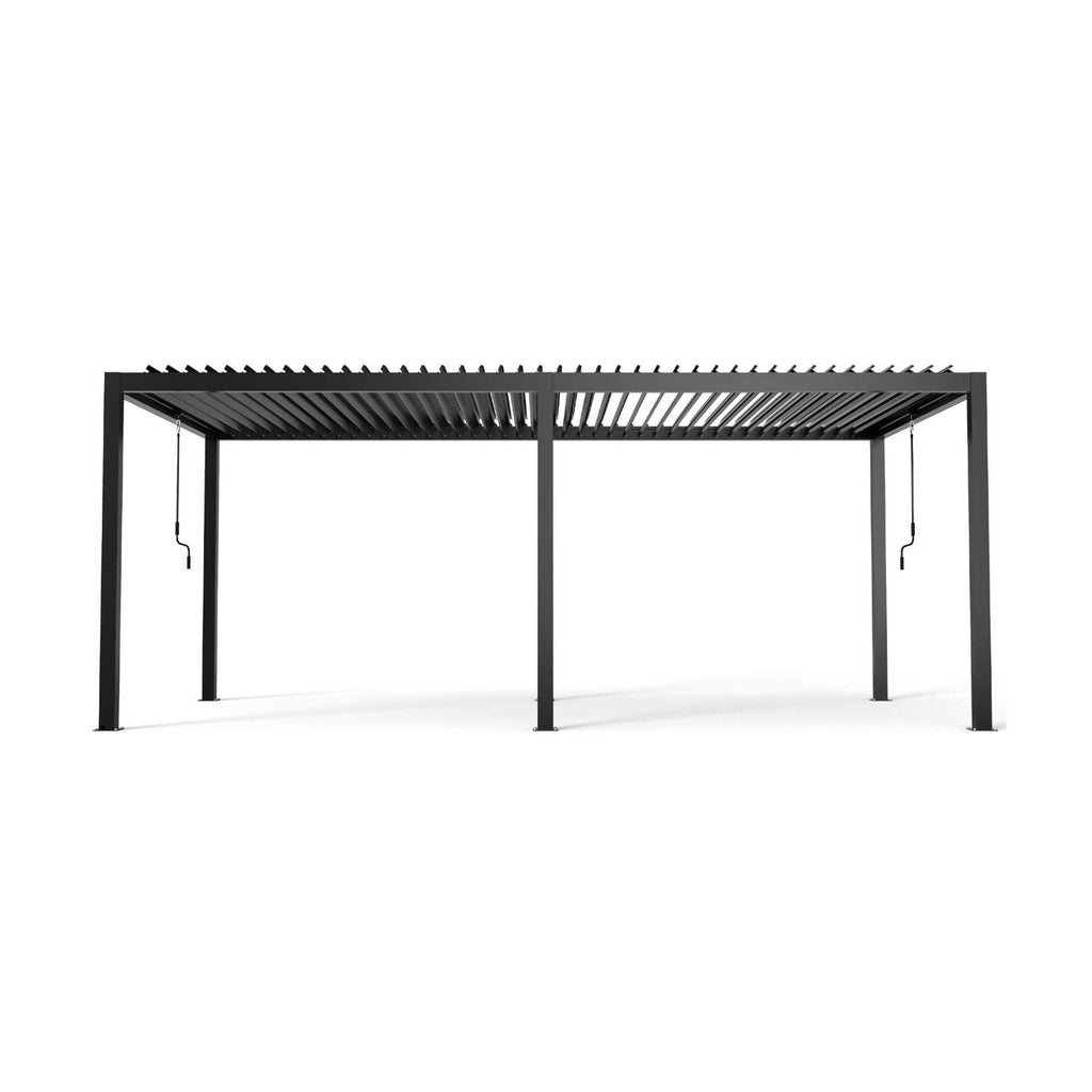 [10X19FT] Alora Modern Durable All-Weather Outdoor Pergola With Aluminum Frame And Steel Louvers (SAK32691) by SAKSBY WHOLESALE