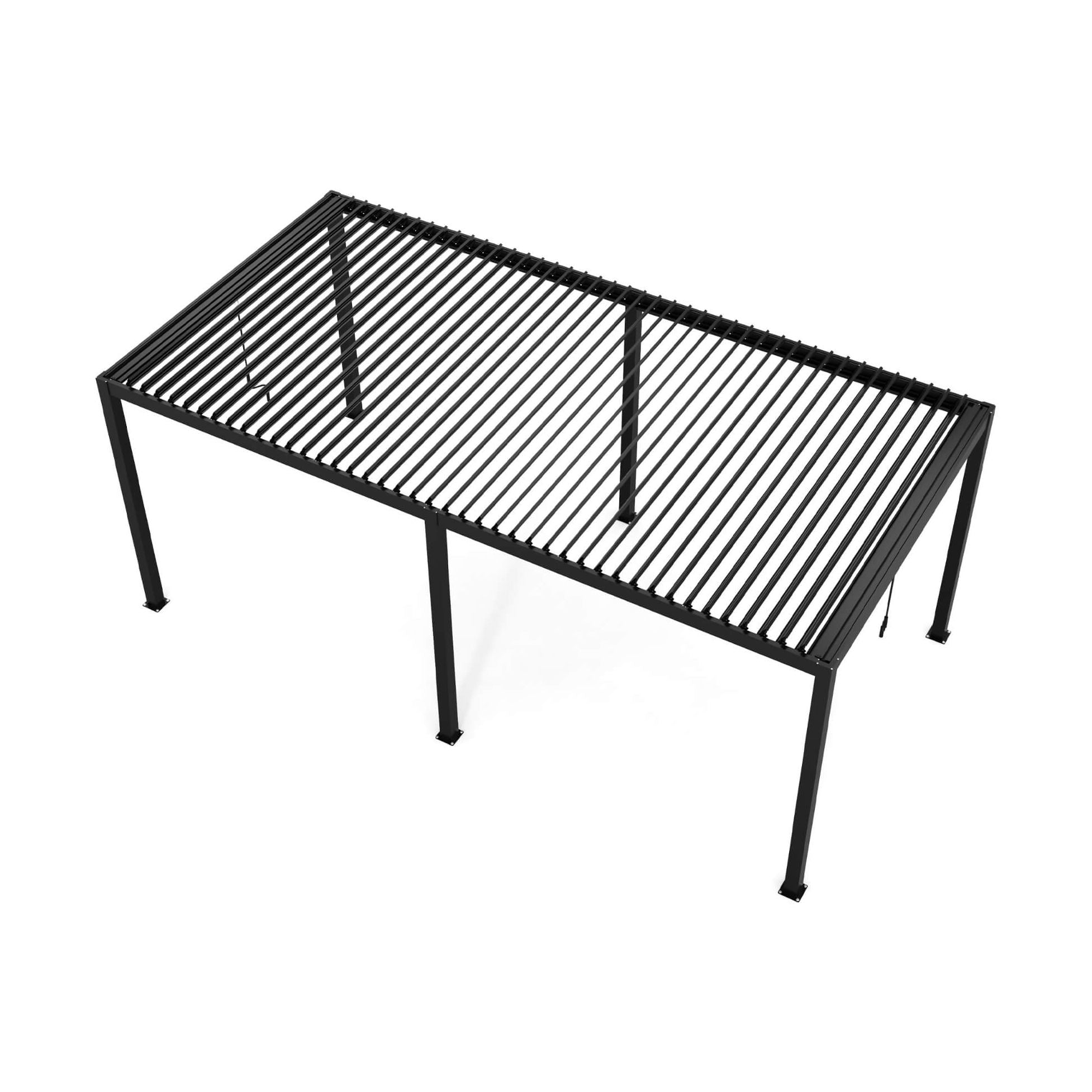 [10X19FT] Alora Modern Durable All-Weather Outdoor Pergola With Aluminum Frame And Steel Louvers (SAK32691) by SAKSBY WHOLESALE