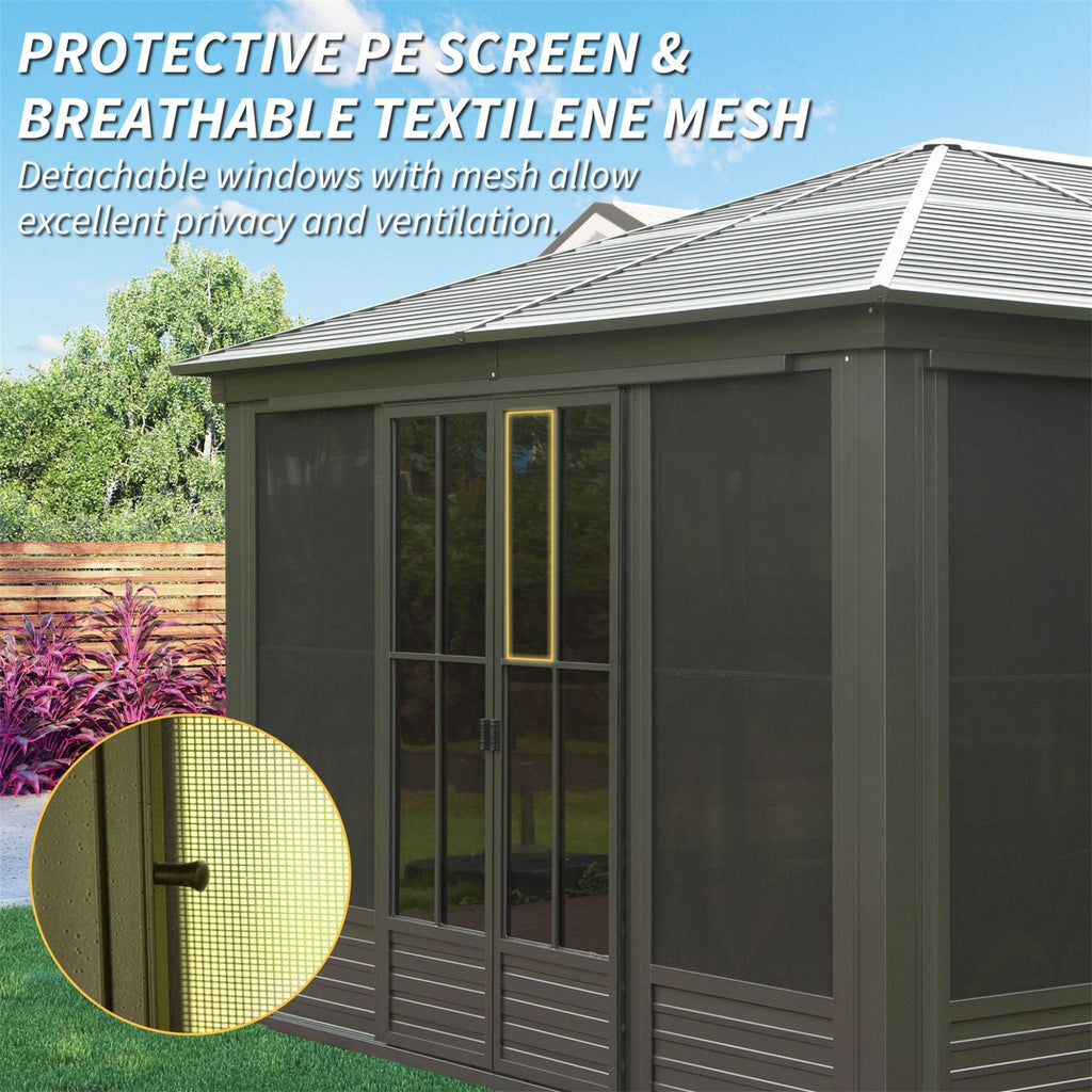 All Weather Aluminum Sunroom Sloping Roof | SAKSBY WHOLESALE